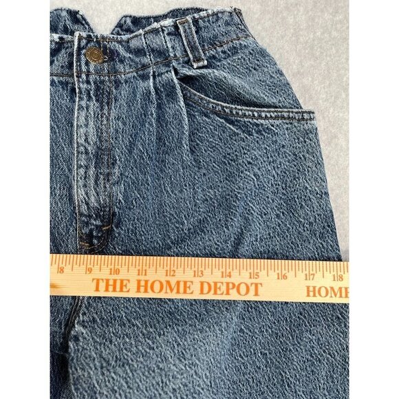 Vintage Levis Brown Tab 573 Ladies Jeans High Waist Pleated Front Size 7 - Picture 13 of 16
